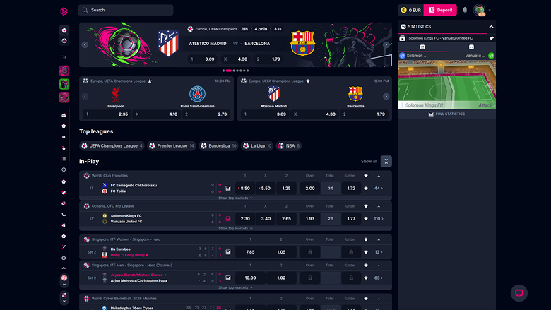 Betsio Casino — Sportsbook