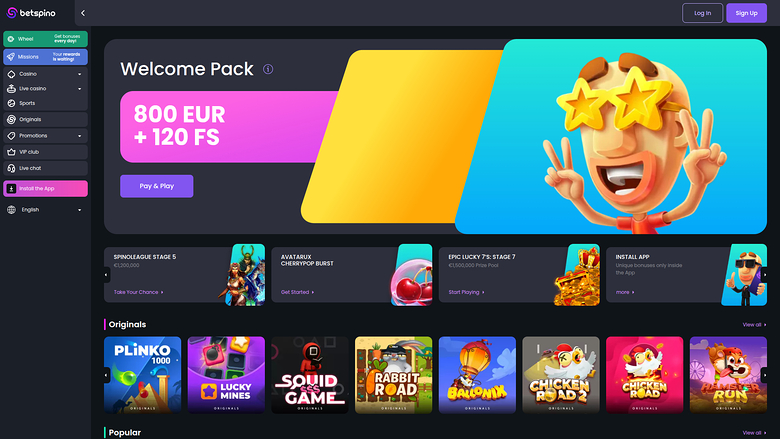 Betspino — Homepage