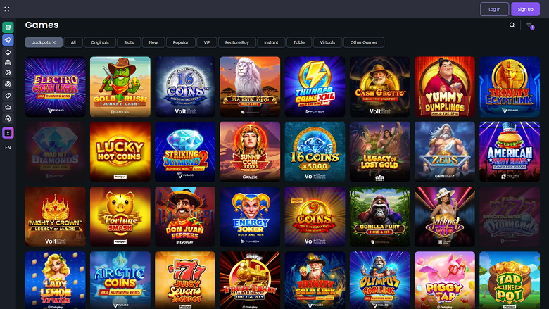Betspino — Jackpot games