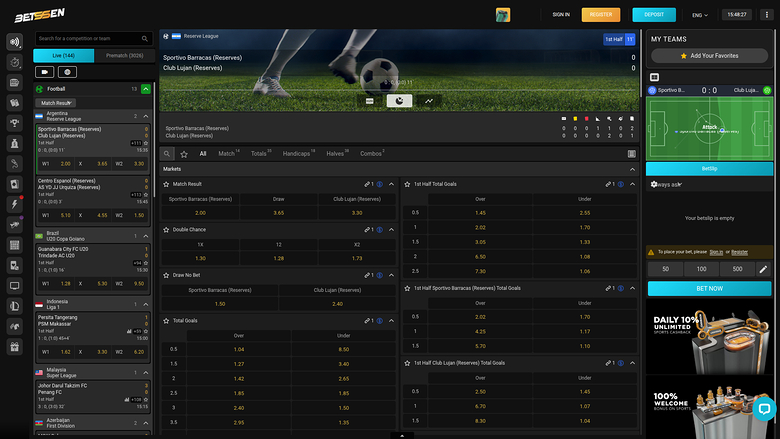 Betssen Casino — Sportsbook
