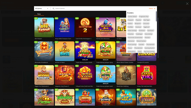 Betsson Casino — Games by studio
