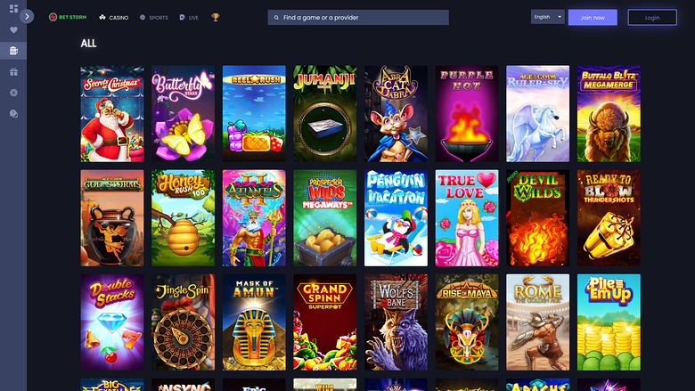BetStorm Casino — Games lobby