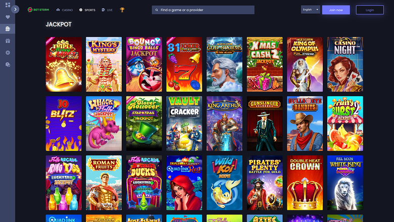 BetStorm Casino — Jackpot games
