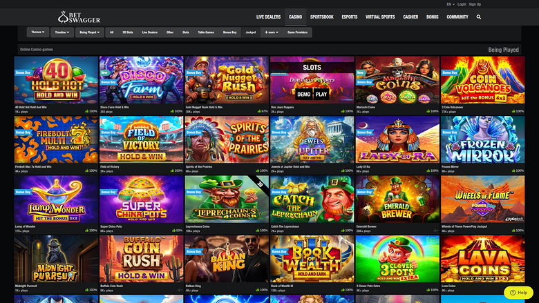 BetSwagger Casino — Jackpot games
