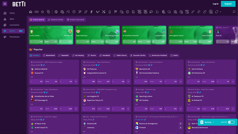 Betti — Sportsbook