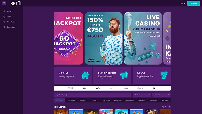 Betti — Homepage