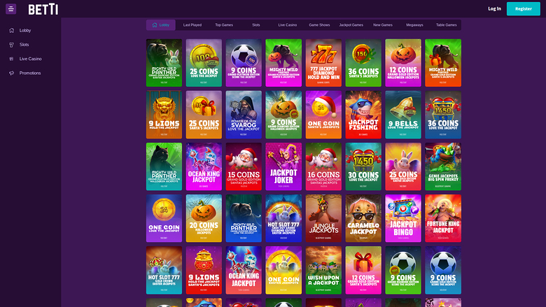 Betti — Jackpot games