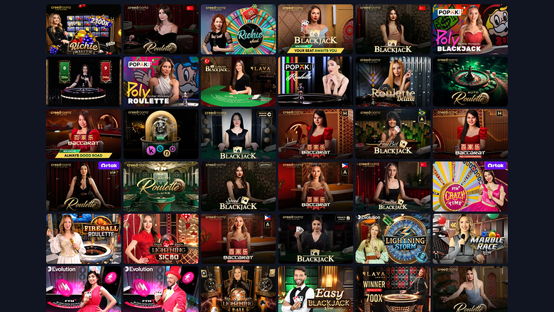Bettogoal — Live dealer lobby