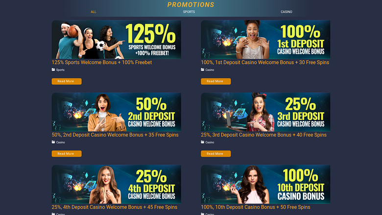Bettogoal — Promotions page