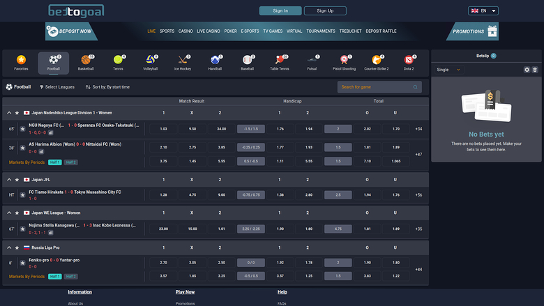 Bettogoal — Sportsbook