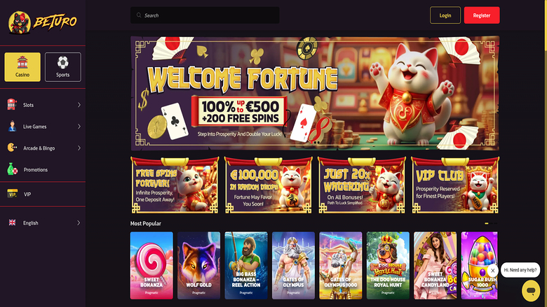 Beturo Casino — Homepage