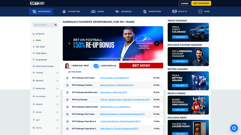 BetUS Casino — Sportsbook