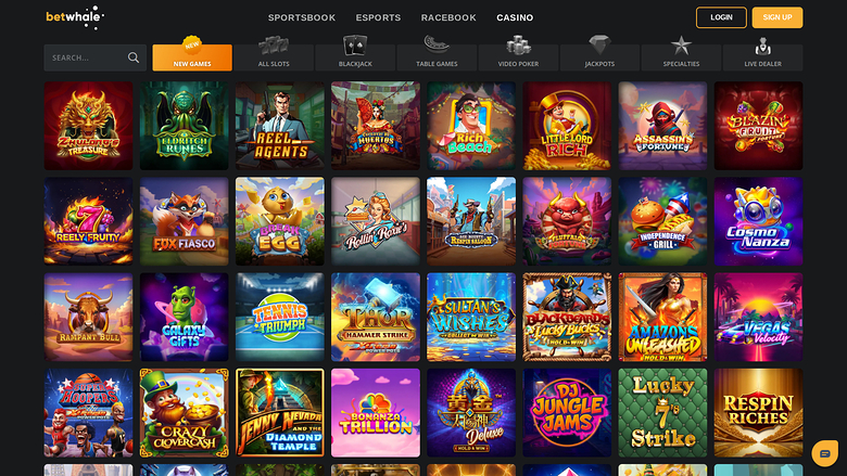 Betwhale Casino — Games lobby