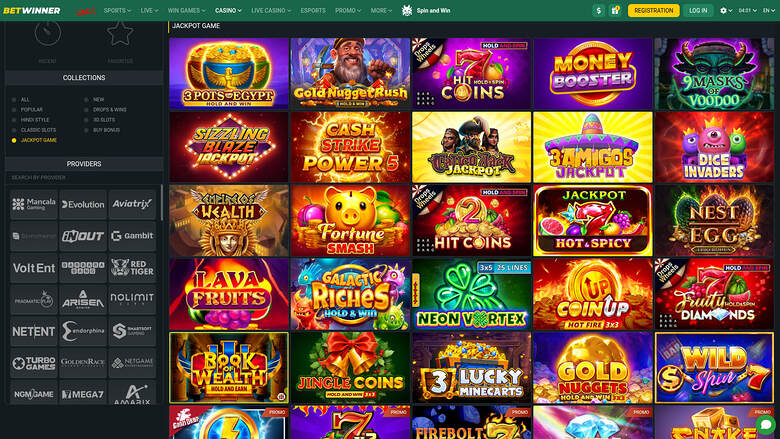 BetWinner Casino — Jackpot games