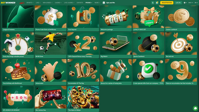 BetWinner Casino — Promotions page