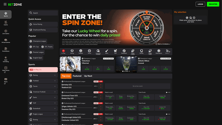 Betzone Casino — Sportsbook