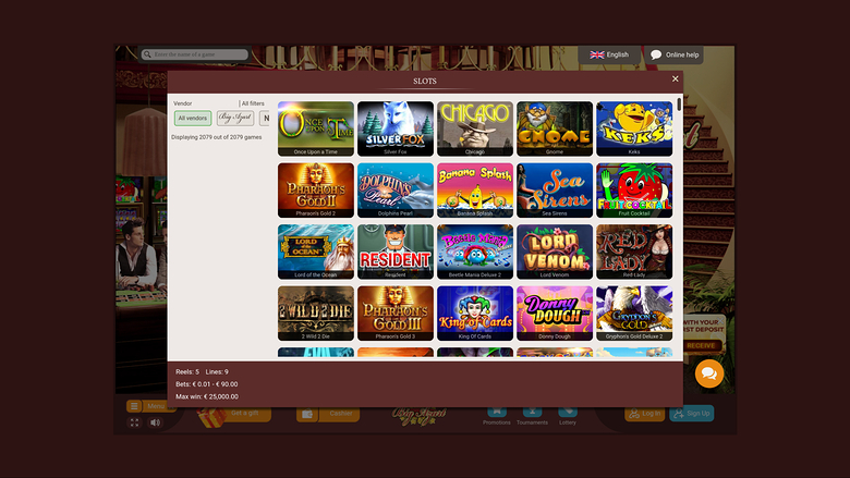 Big Azart Casino — Games lobby
