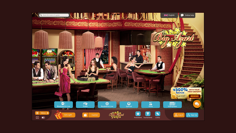 Big Azart Casino — Homepage