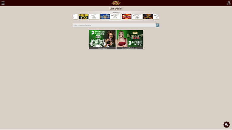 Big Azart Casino — Live dealer lobby