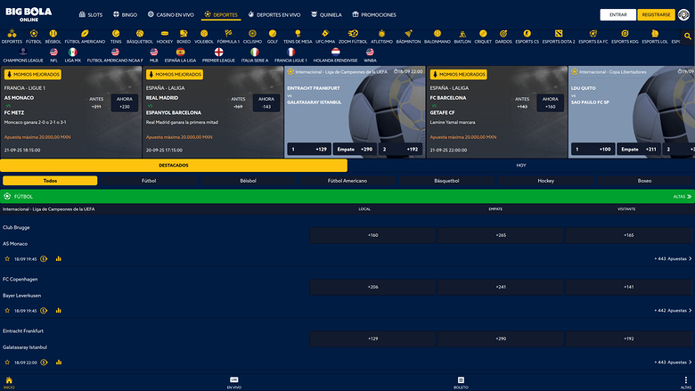 Big Bola Online — Sportsbook