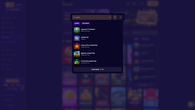 Biggerz Casino — Jackpot games
