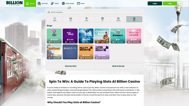 Billion Casino — Bingo