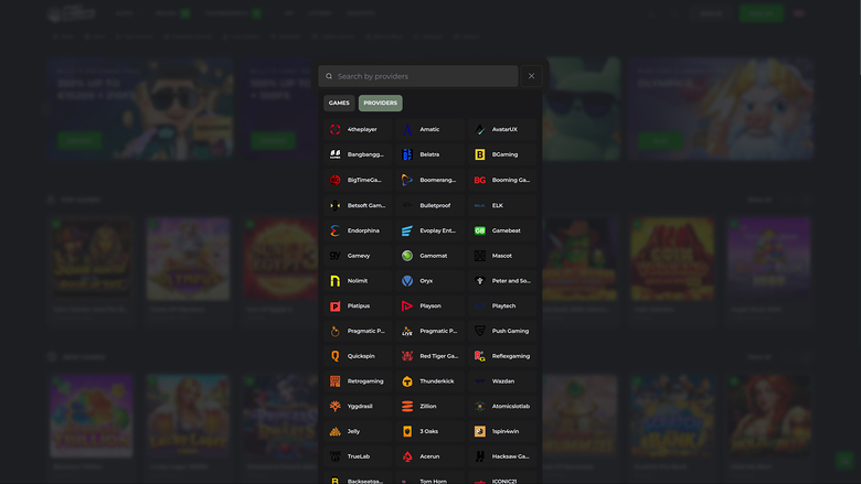 Billy Billion Casino — Games by studio
