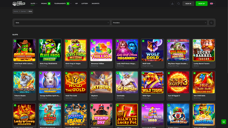 Billy Billion Casino — Games lobby