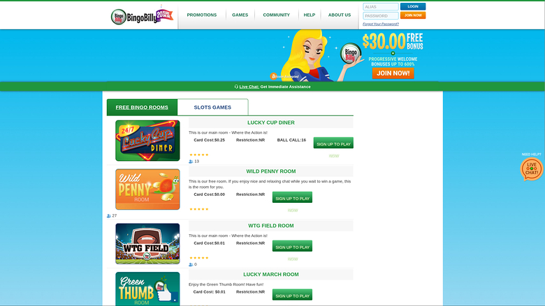 Bingo Billy Casino — Bingo