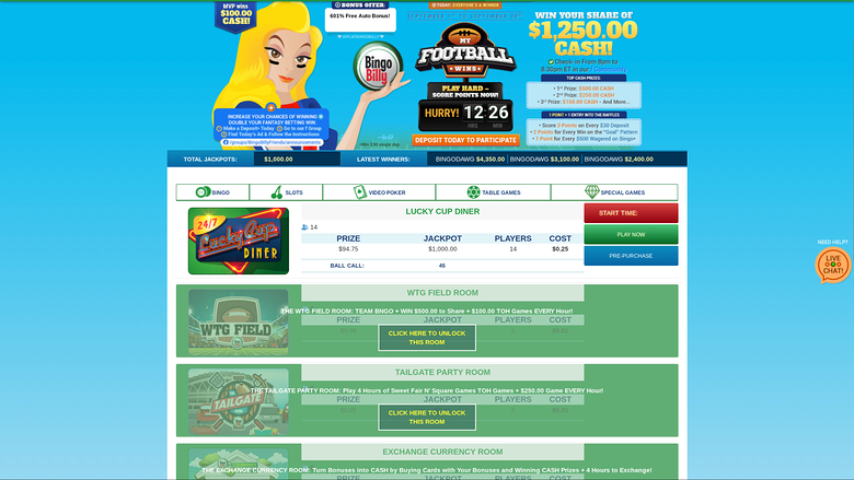 Bingo Billy Casino — Jackpot games