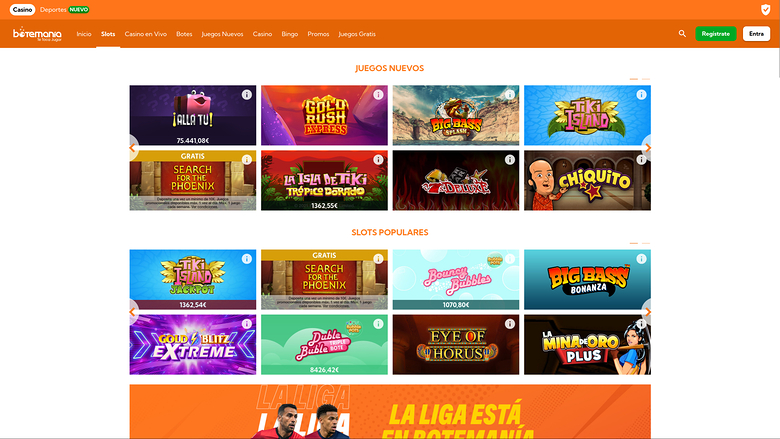 Bingo Botemania — Games lobby