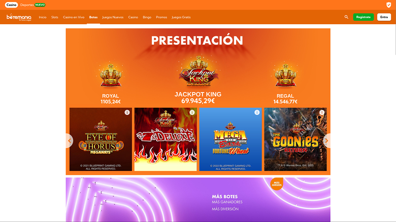 Bingo Botemania — Jackpot games