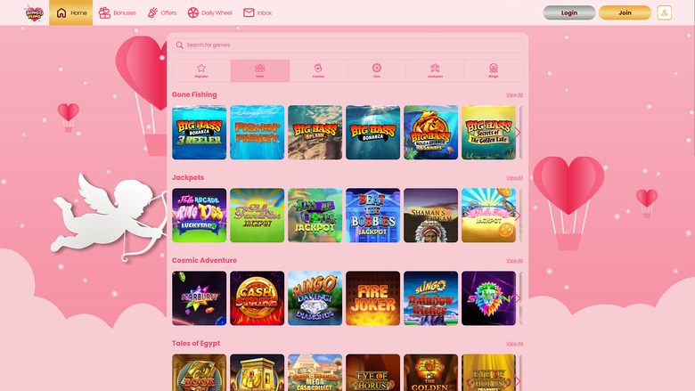 Bingo Fling Casino — Games lobby