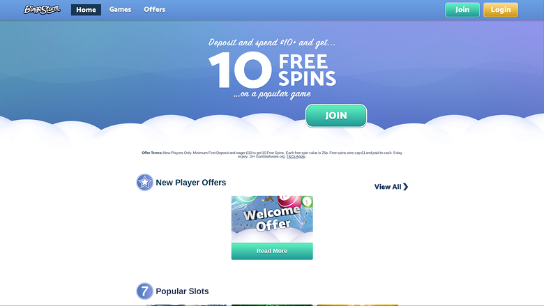 Bingo Storm — Homepage