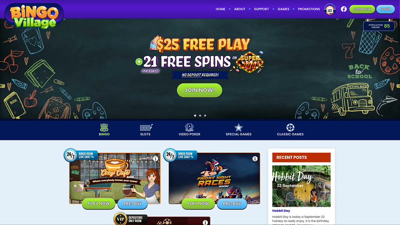 Bingo Village Casino — Homepage