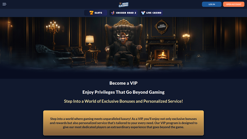 Bison Casino — VIP section