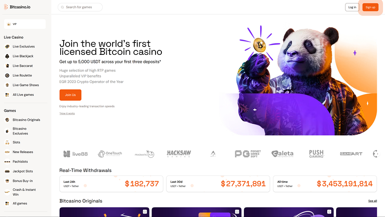 Bitcasino.io — Homepage