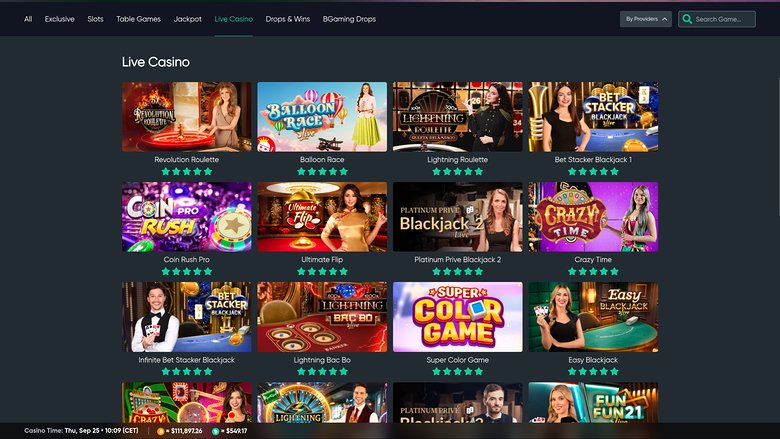 Bitcoin.com Games Casino — Games lobby