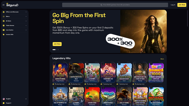 BitGuruz Casino — Homepage