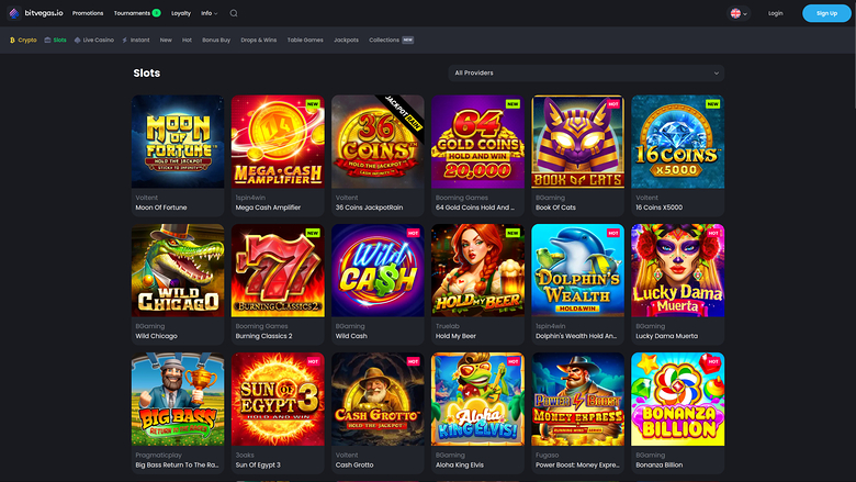 BitVegas Casino — Games lobby
