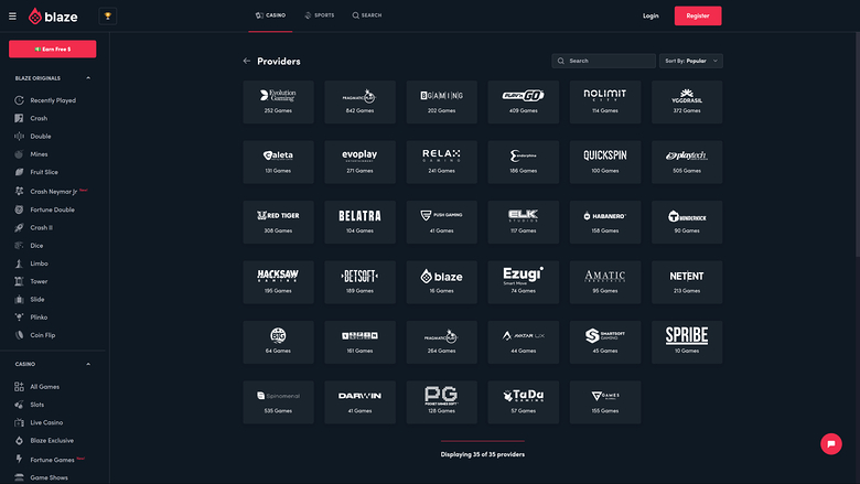 Blaze — Games by studio