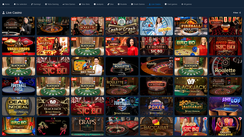 Blitz Casino — Live dealer lobby