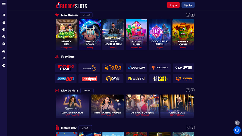BloodySlots Casino — Games by studio