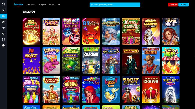 Blue Fox Casino — Jackpot games