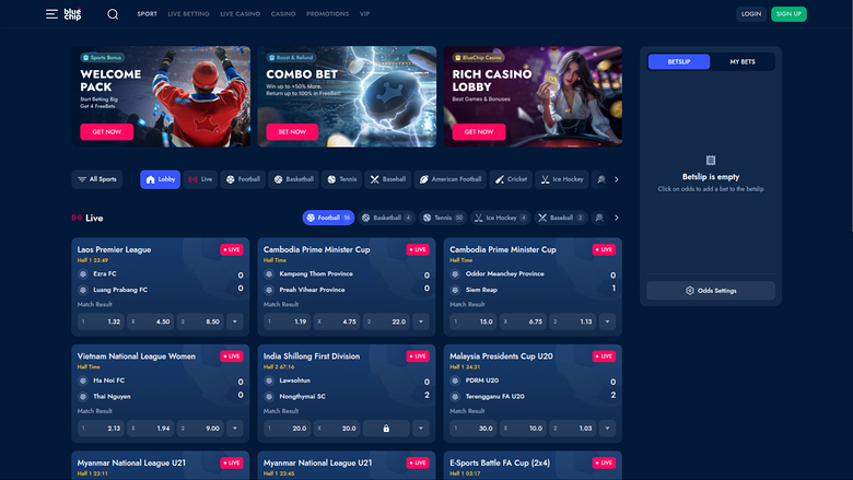 BlueChip Casino — Sportsbook