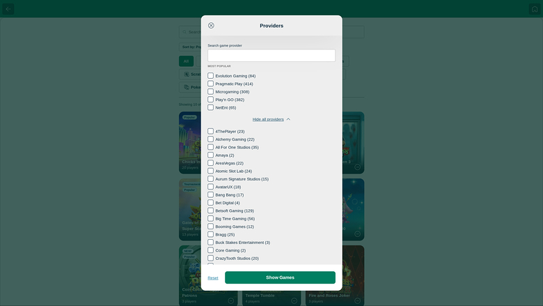BoaBet Casino — Developers