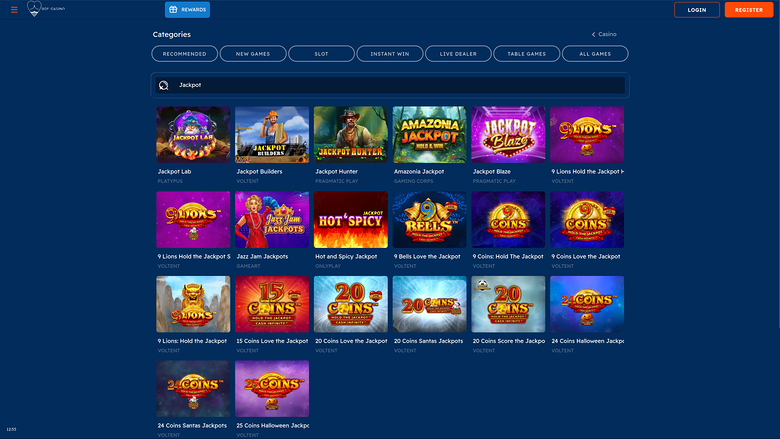 Bof Casino — Jackpot games