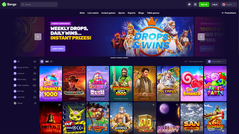Bongo Casino — Homepage
