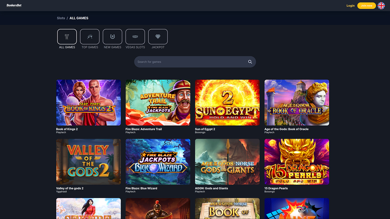 BonkersBet Casino — Games lobby