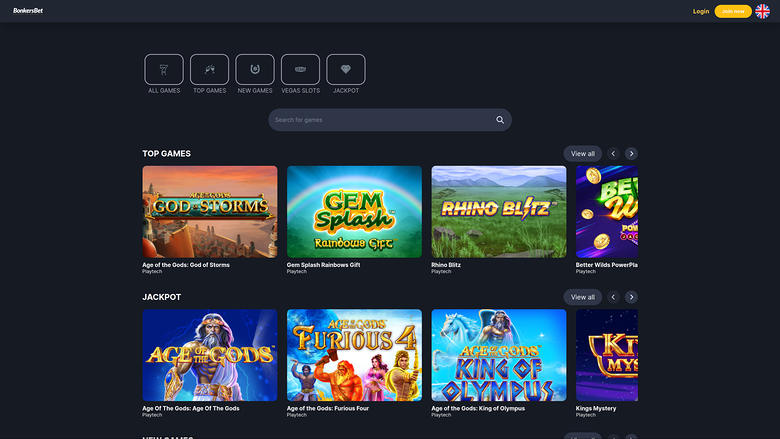 BonkersBet Casino — Homepage